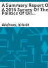A_summary_report_of_a_2016_survey_of_the_politics_of_oil_and_gas_development_using_hydraulic_fracturing_in_the_United_States