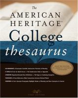 American_Heritage_college_thesaurus