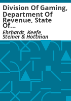 Division_of_Gaming__Department_of_Revenue__State_of_Colorado_financial_statements_and_independent_auditors__report__June_30__2007_and_2006