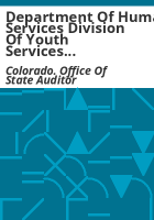 Department_of_Human_Services_Division_of_Youth_Services_reporting