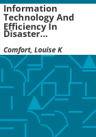 Information_technology_and_efficiency_in_disaster_response