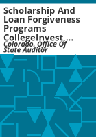 Scholarship_and_loan_forgiveness_programs_CollegeInvest__Department_of_Higher_Education_performance_audit