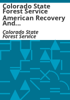 Colorado_State_Forest_Service_American_Recovery_and_Reinvestment_Act_grants