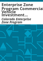 Enterprise_Zone_Program_commercial_vehicle_investment_tax_credit