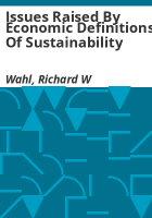Issues_raised_by_economic_definitions_of_sustainability