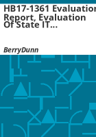 HB17-1361_evaluation_report__evaluation_of_state_IT_resources